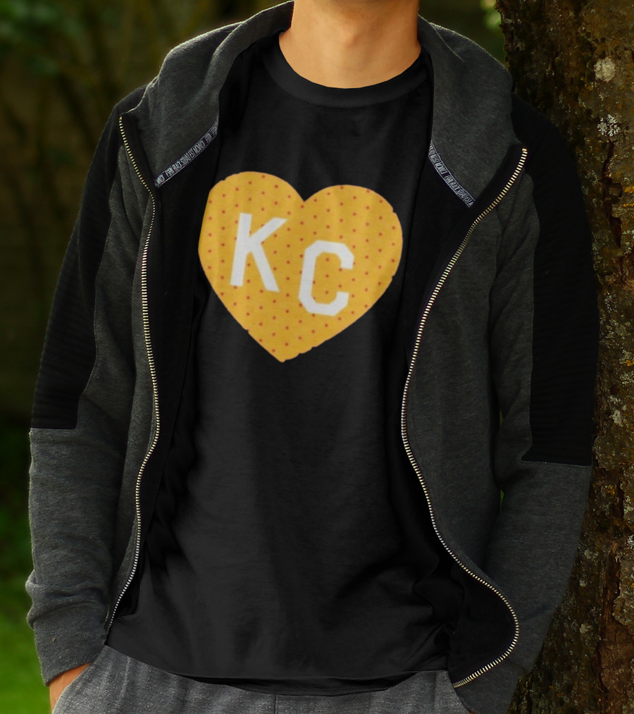 Kansas City Chiefs KC Heart Polka Dot Fan T-Shirt