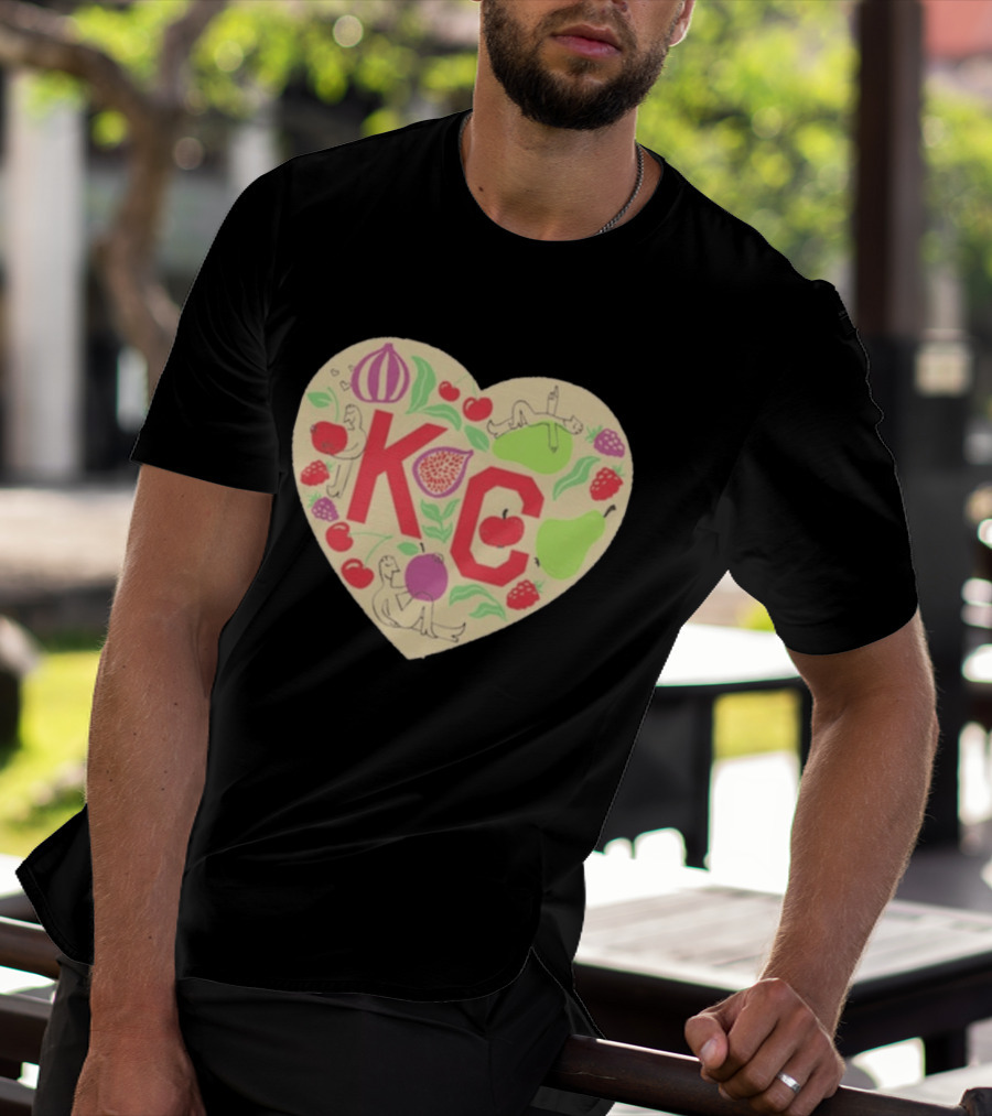 KC Heart Fruits And Figures Kansas City Giving Grove T-Shirt