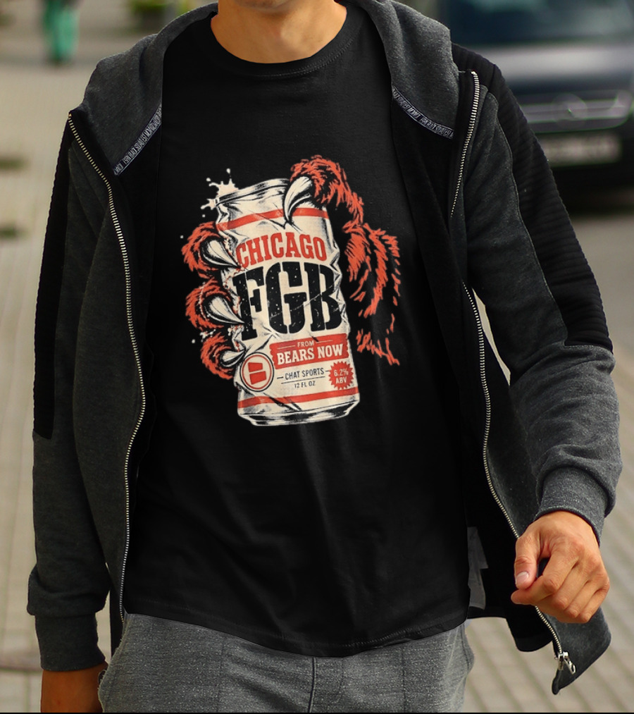Chicago FGB Bears Now Chat Sports 12 FL OZ 6.2% ABV T-Shirt