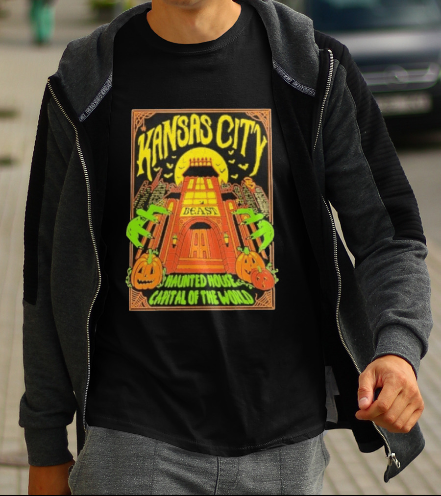 Kansas City Beast Haunted House Capital Of The World Halloween T-Shirt