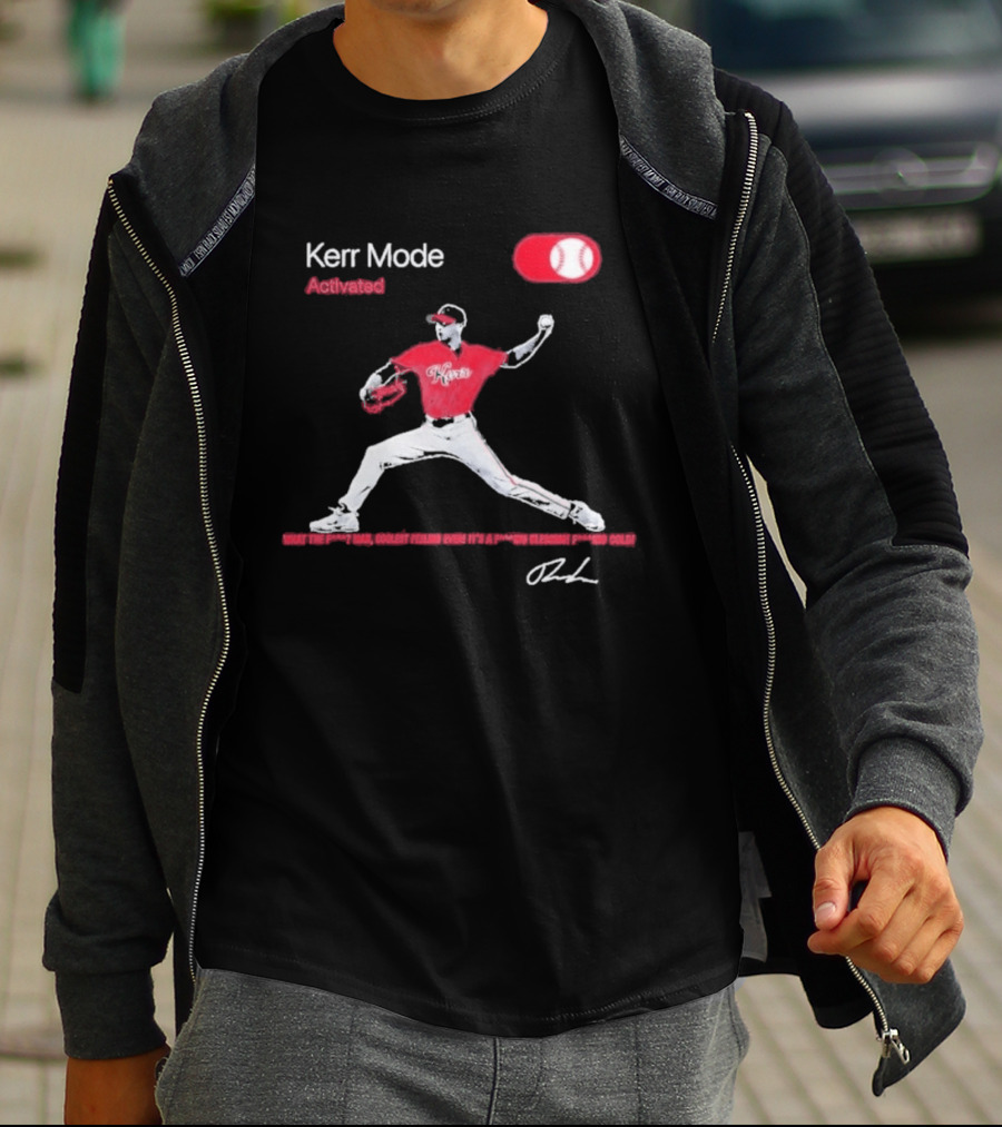 Kerr Mode Activated Pitcher Red Baseball Jersey T-Shirt
