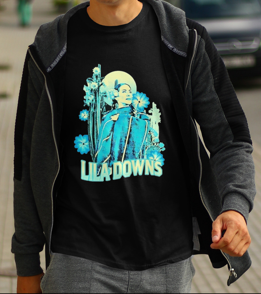 Lila Downs Mexican Cactus Floral T-Shirt