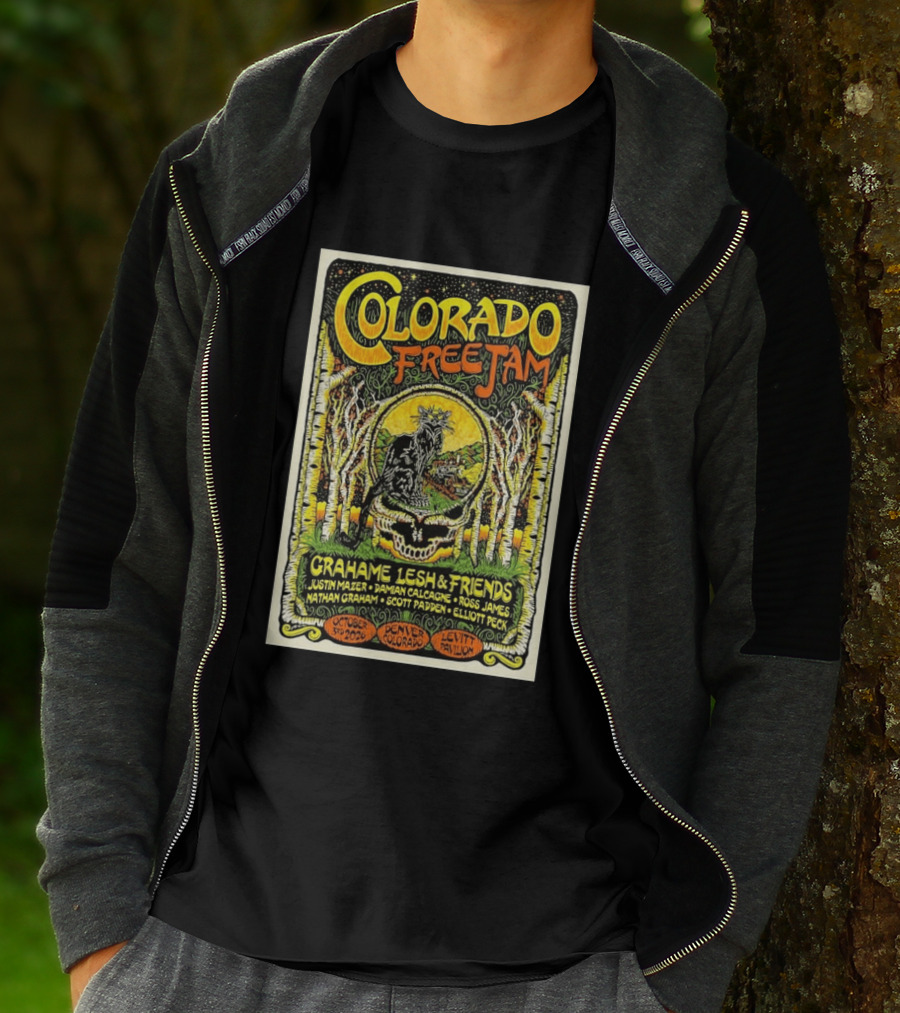 Colorado Free Jam Grahame Lesh & Friends October 3 2026 Levitt Pavilion Denver CO T-Shirt