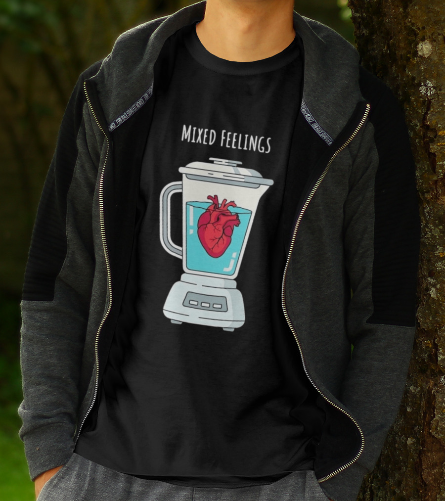 Mixed Feelings Heart In A Blender Emotions T-Shirt