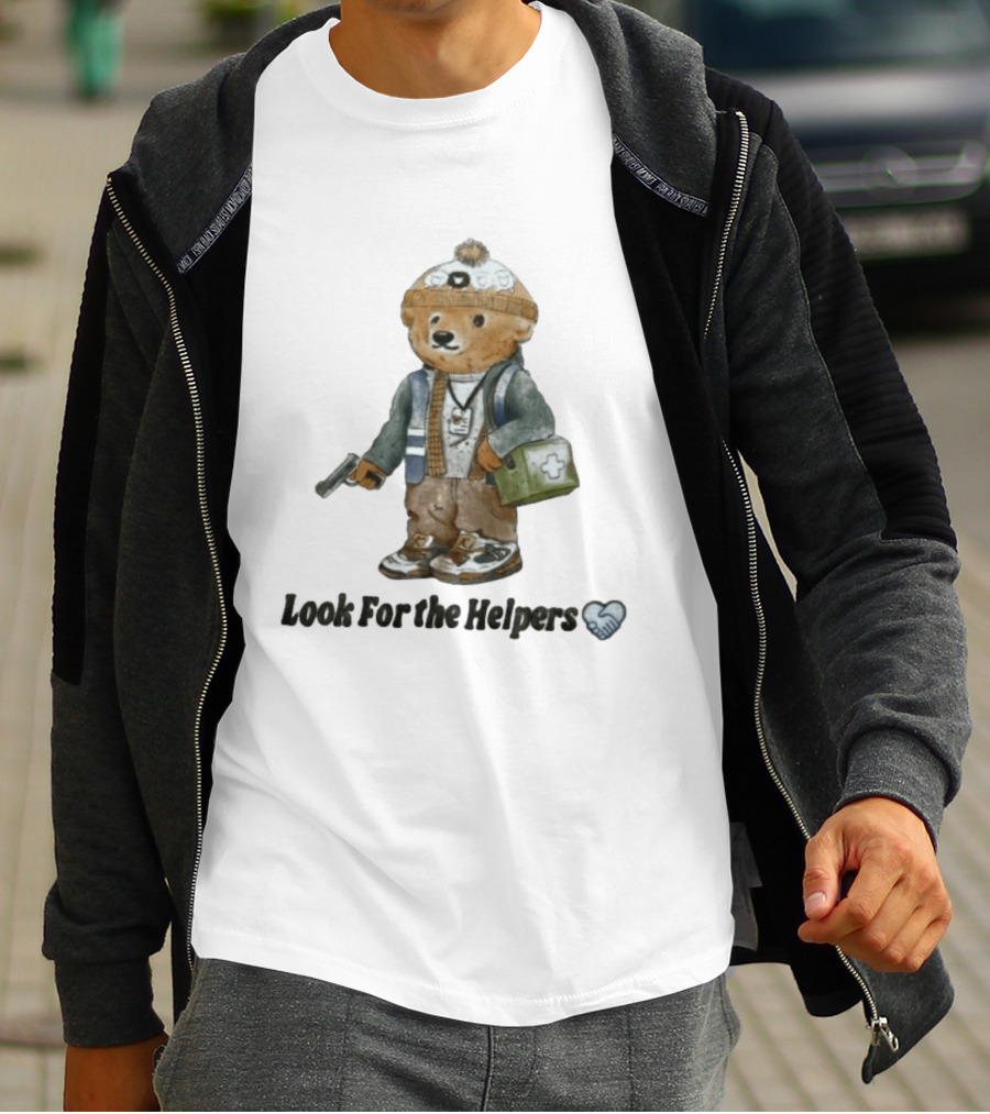Bryan Bear Look For The Helpers Teddy With Winter Hat And First Aid Kit T-Shirt