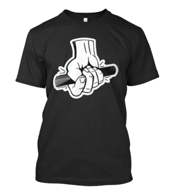Hand Holding Black Bar T-Shirt