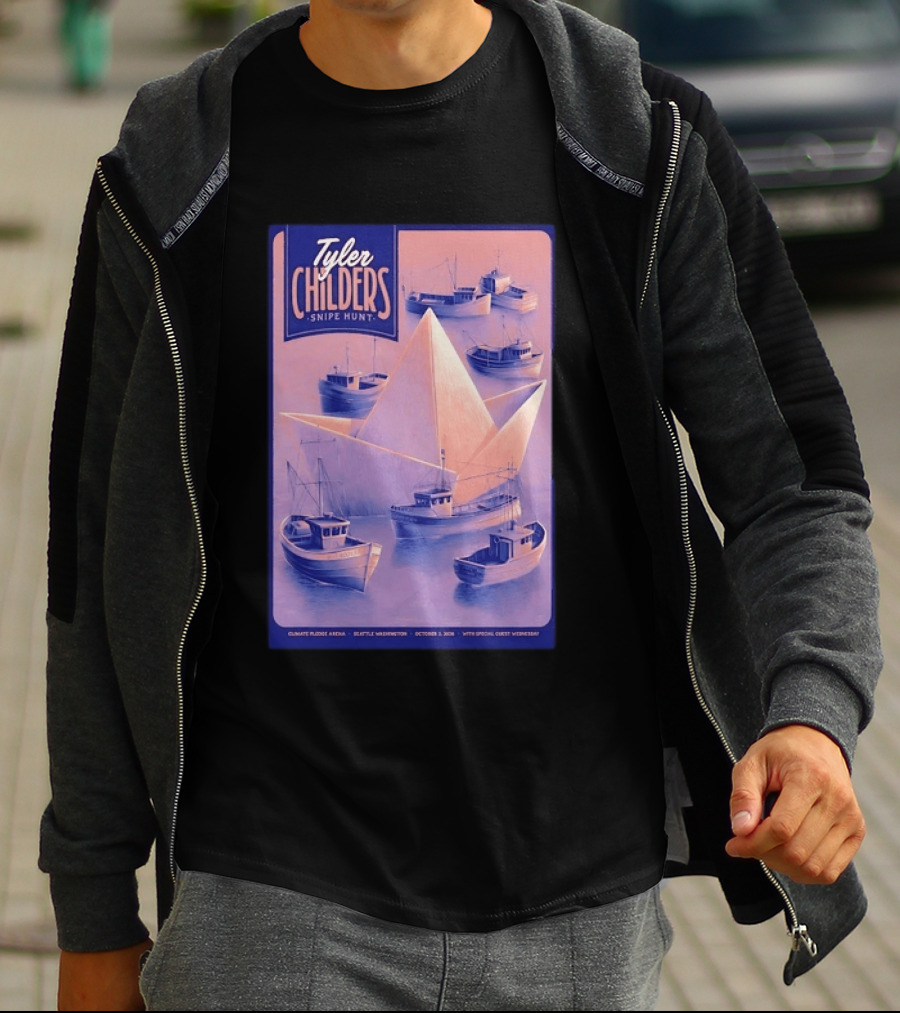 Tyler Childers Snipe Hunt Climate Pledge Arena Seattle Washington October 3 2026 With Special Guest Vermescal T-Shirt