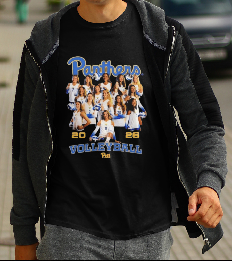 Panthers Pitt Volleyball 2026 Women's Team T-Shirt
