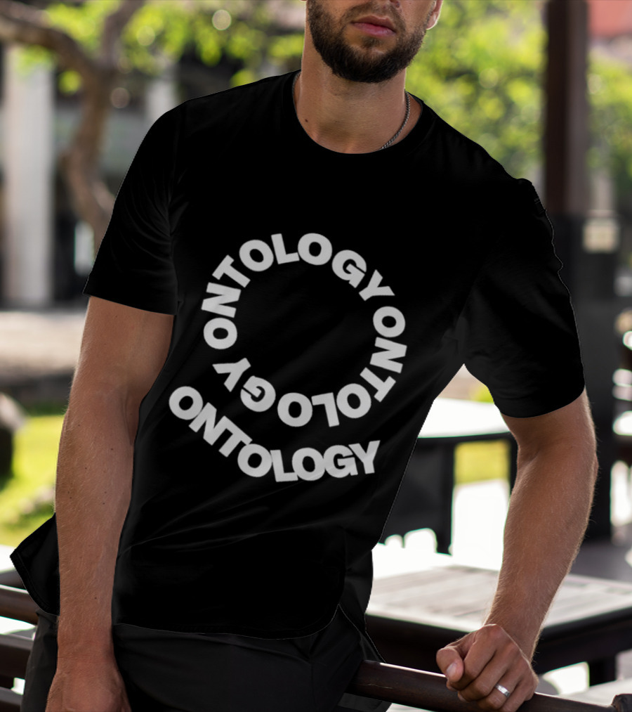 Pope Leo Wear Ontology Text Spiral T-Shirt