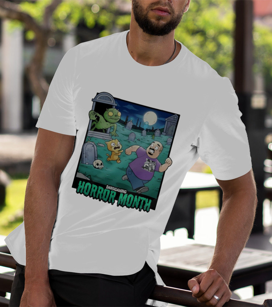 DansGaming Horror Month Twitch Streamer Graveyard Adventure T-Shirt
