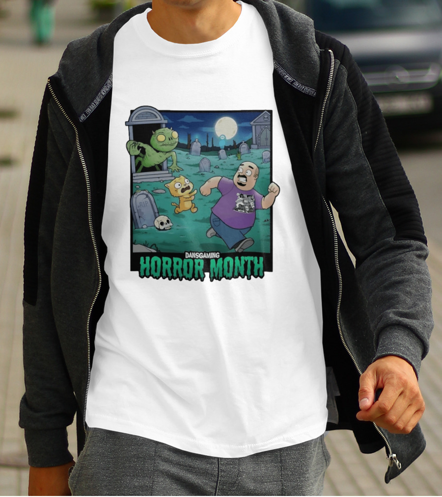 DansGaming Horror Month Twitch Streamer Graveyard Adventure T-Shirt