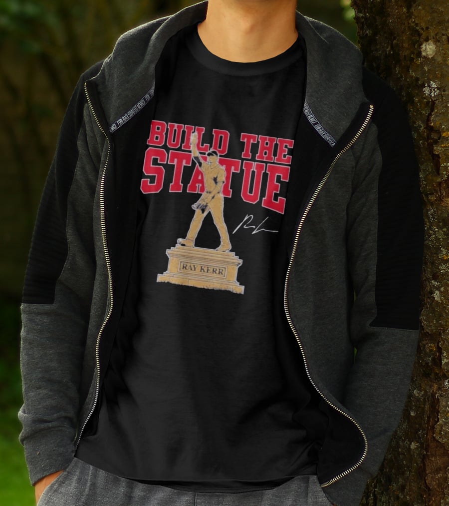 Build The Statue Ray Kerr Atlanta Braves T-Shirt