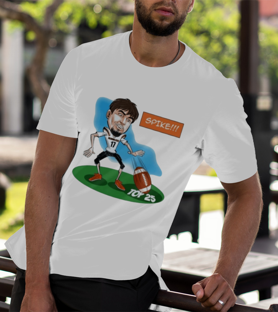 Spike Top 25 Drew Mestemaker Oklahoma State Cowboys Pokes T-Shirt