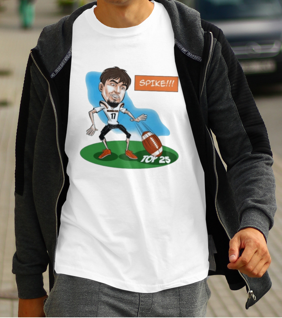 Spike Top 25 Drew Mestemaker Oklahoma State Cowboys Pokes T-Shirt