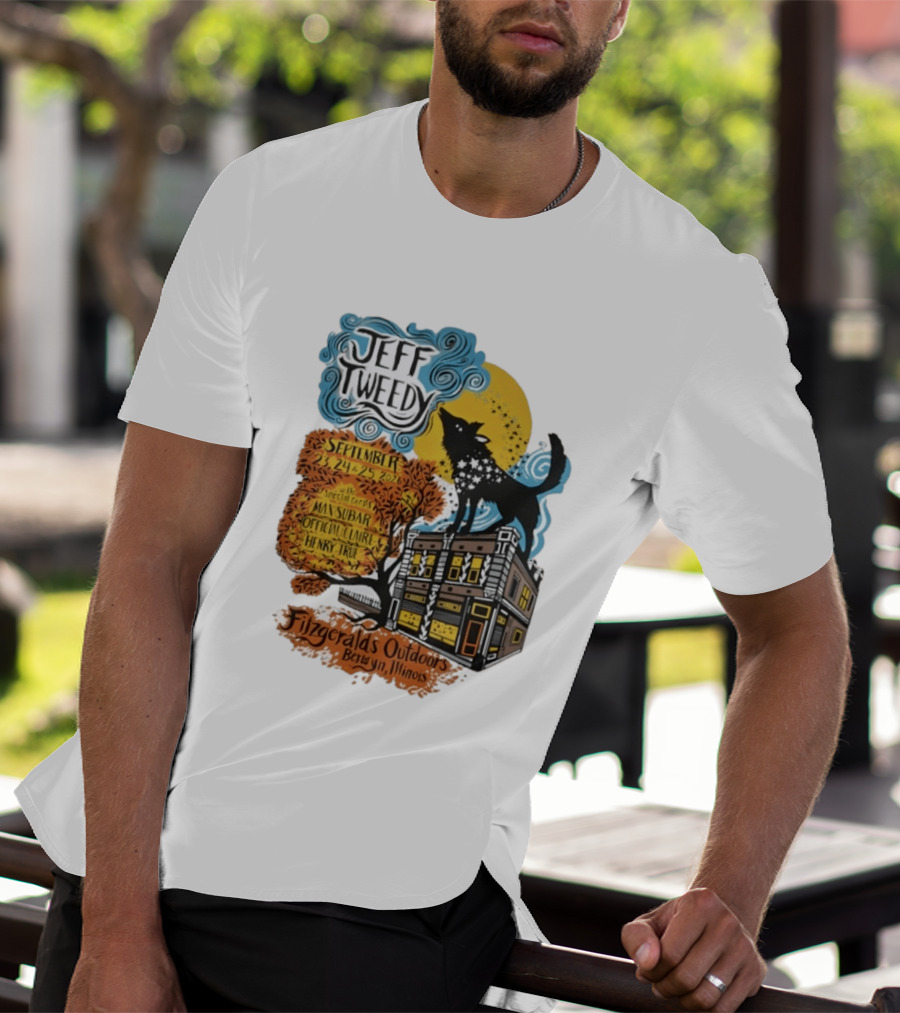 Jeff Tweedy September 24 25 2026 With Mavis Staples FitzGeralds Outdoors Berwyn Illinois T-Shirt
