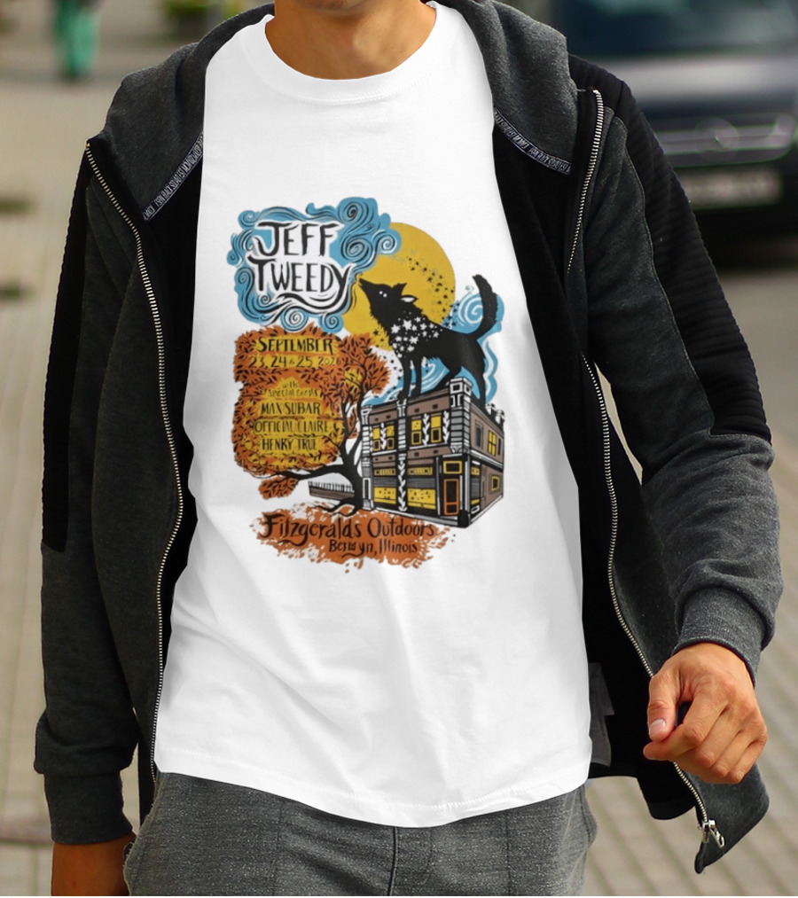 Jeff Tweedy September 24 25 2026 With Mavis Staples FitzGeralds Outdoors Berwyn Illinois T-Shirt