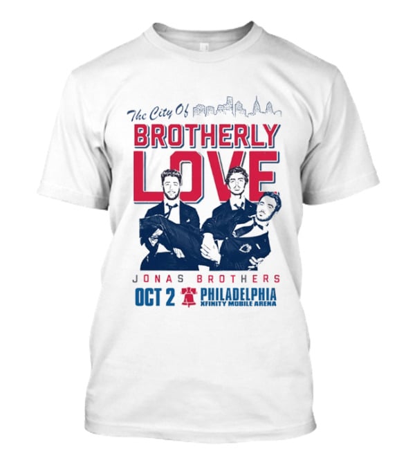 The City Of Brotherly Love Jonas Brothers Philadelphia October 2concert T-Shirt