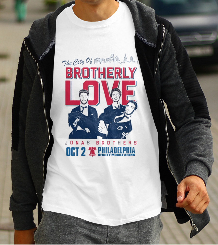 The City Of Brotherly Love Jonas Brothers Philadelphia October 2concert T-Shirt