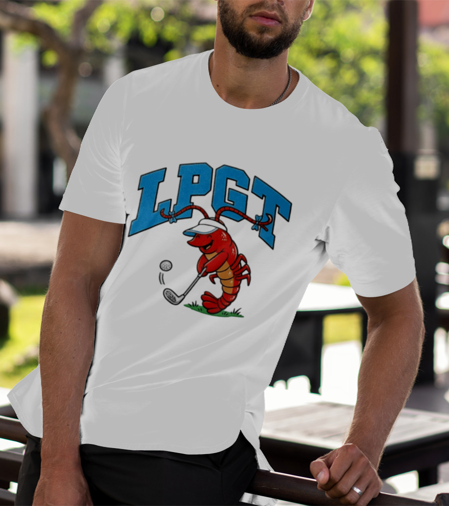 Lobster Playing Golf LPGT Fun T-Shirt