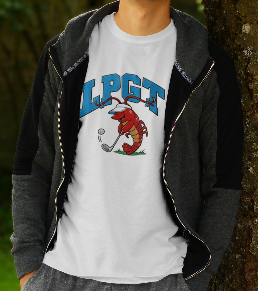 Lobster Playing Golf LPGT Fun T-Shirt
