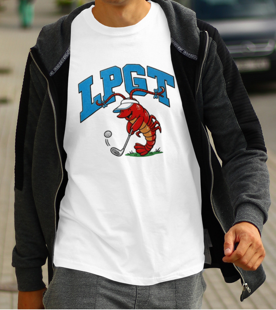 Lobster Playing Golf LPGT Fun T-Shirt