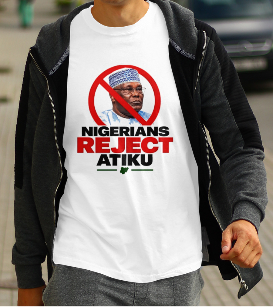 Nigerians Reject Atiku Political Protest Red Circle Image T-Shirt
