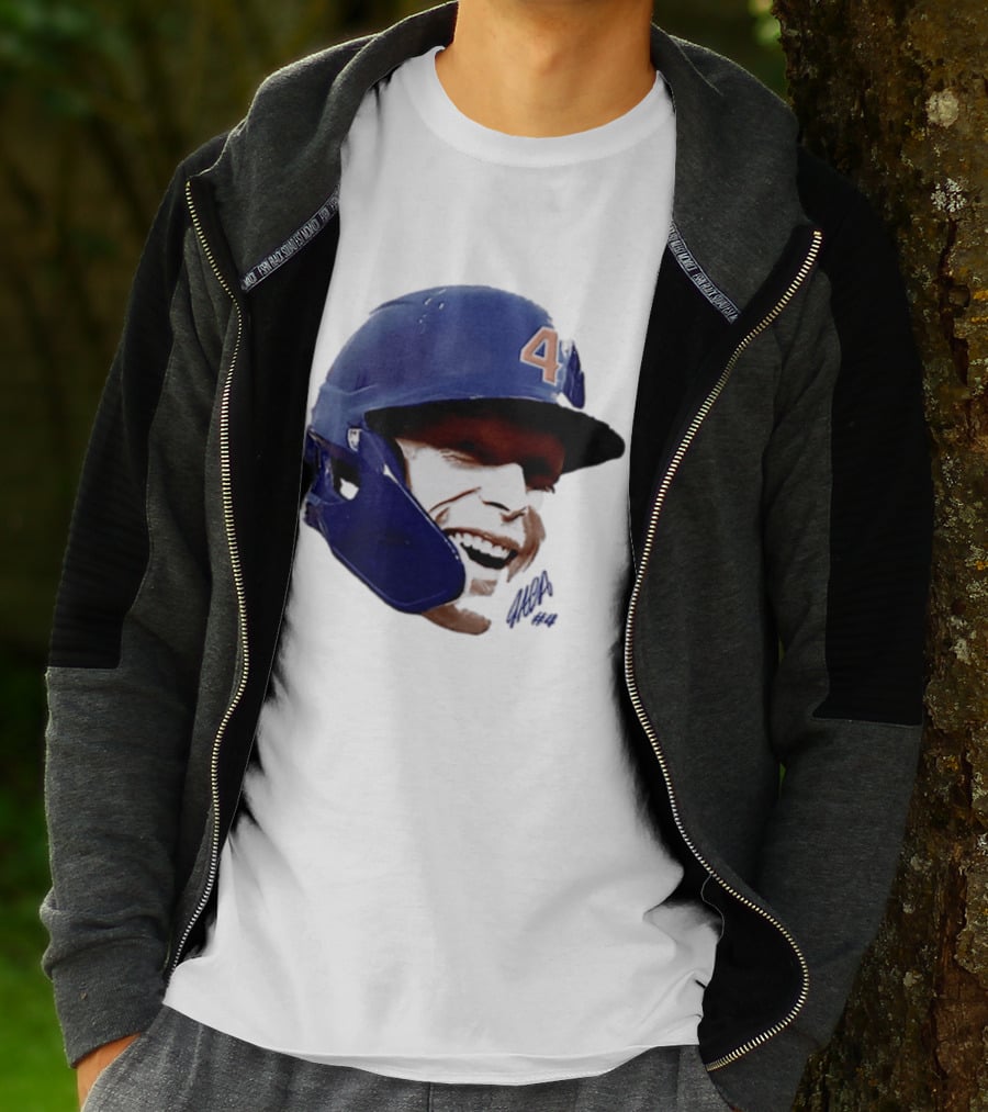 Pete Crow Armstrong Chicago Cubs Big Head Number 40 Baseball T-Shirt
