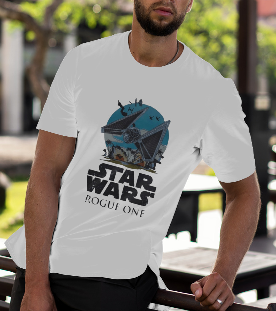 Star Wars Rogue One Tie Fighter Battle Scene T-Shirt