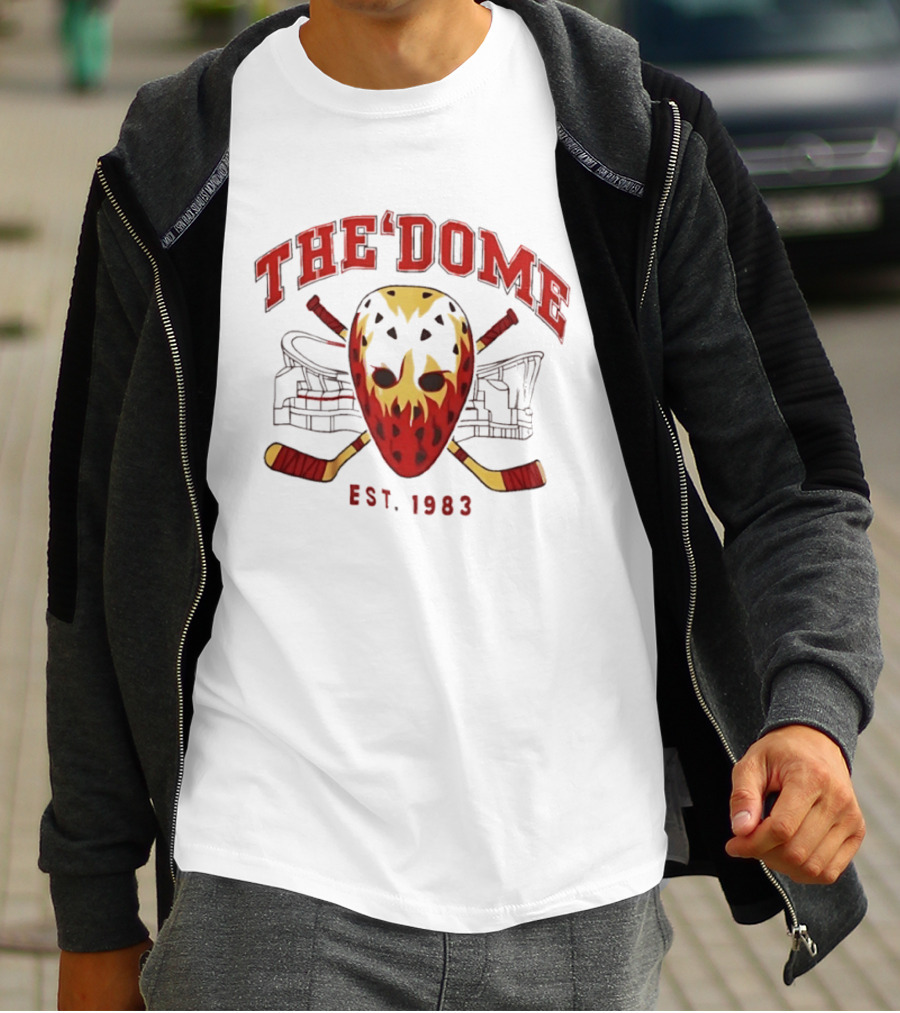 The Dome Est 1983 Hockey Mask Crossed Sticks Arena T-Shirt