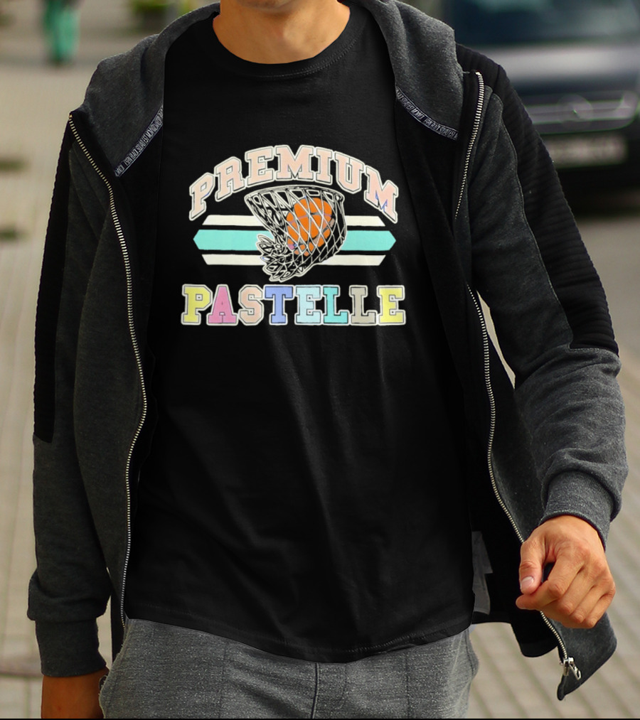 PREMIUM PASTELLE Basketball Hoops Pastel T-Shirt