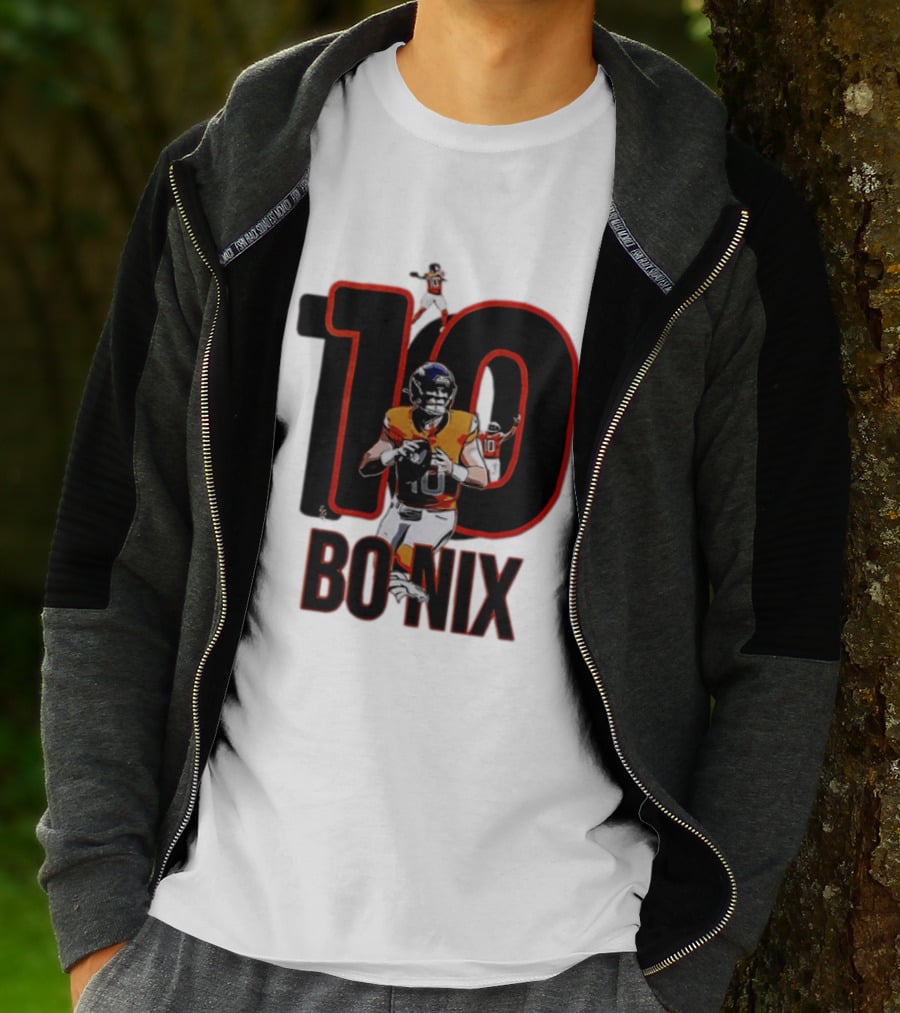 10 Bo Nix Denver Broncos Football Quarterback T-Shirt