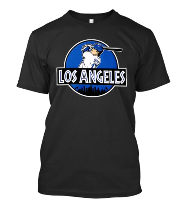 Shohei Ohtani Los Angeles Dodgers Baseball Player Skyline T-Shirt