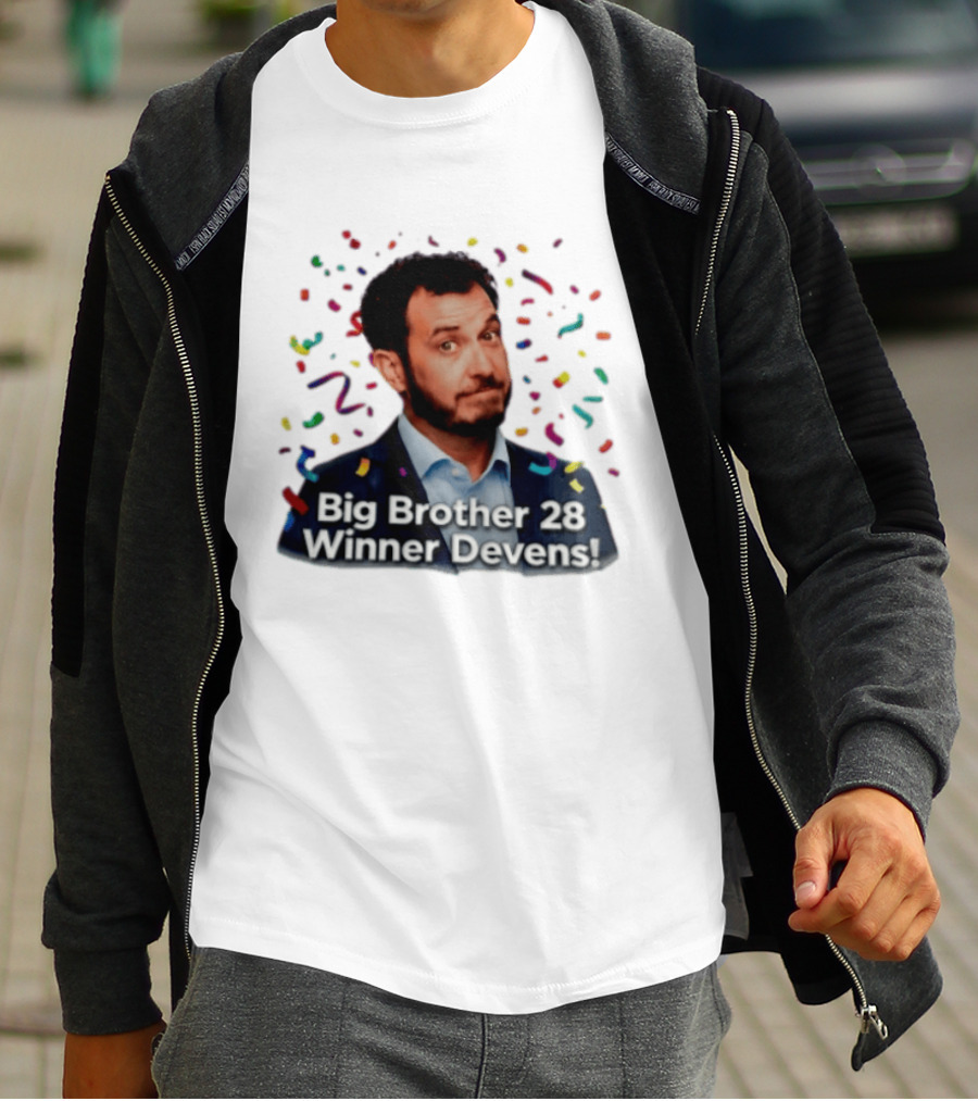 Big Brother 28 Winner Devens Celebration Confetti T-Shirt