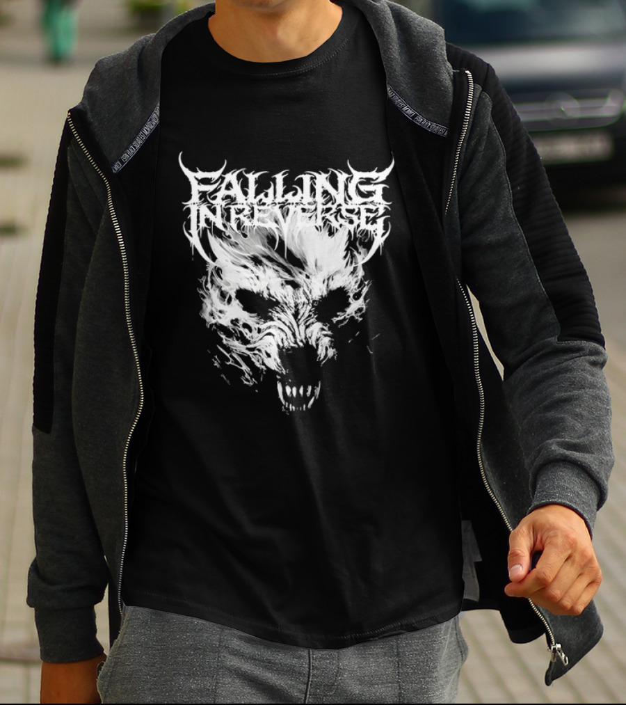 Falling In Reverse Wolf Band Rock Metal T-Shirt