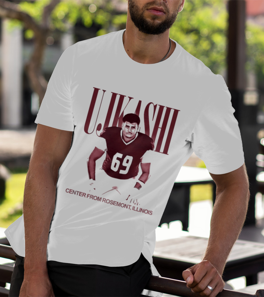 Ujkashi 69 Center Football Player From Rosemont Illinois T-Shirt