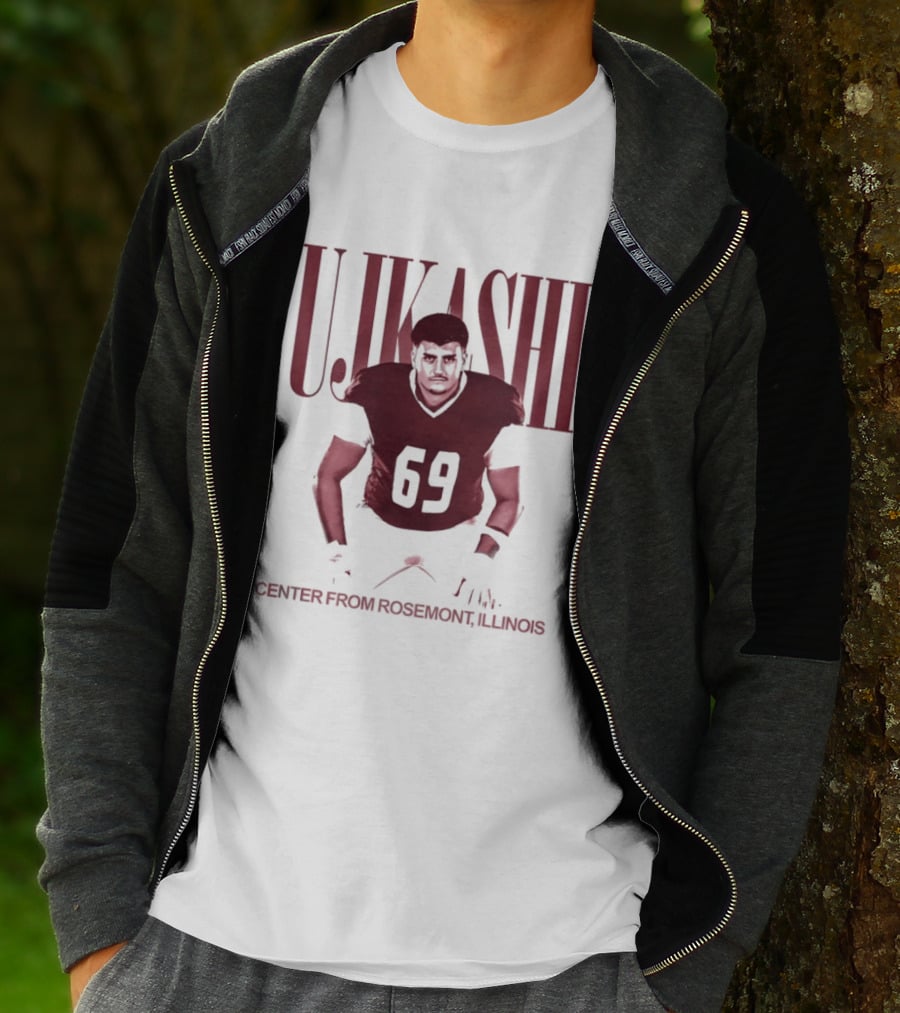 Ujkashi 69 Center Football Player From Rosemont Illinois T-Shirt