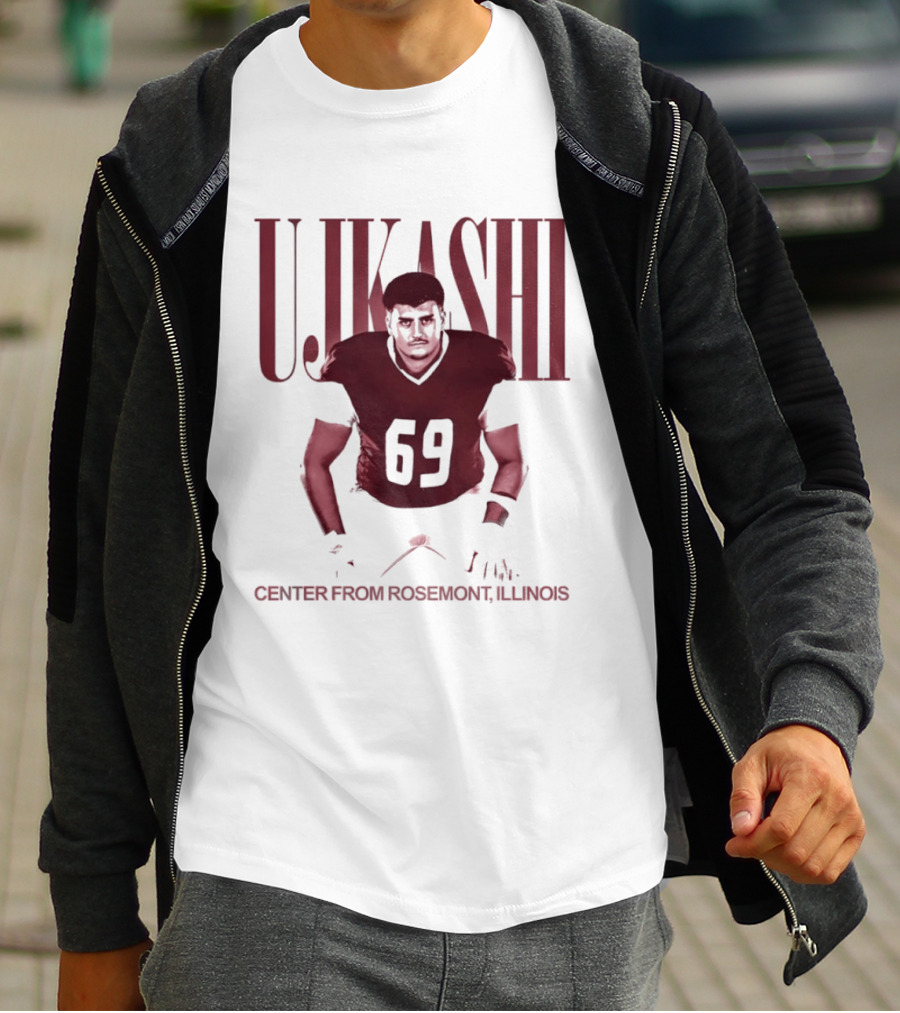 Ujkashi 69 Center Football Player From Rosemont Illinois T-Shirt
