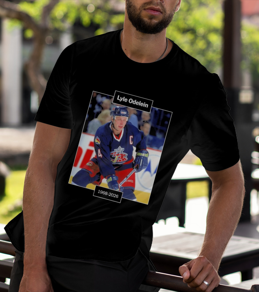 Lyle Odelein Hockey Player 1968 2026 Memorial T-Shirt
