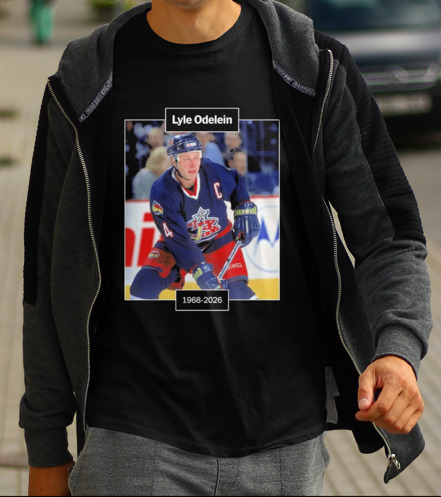 Lyle Odelein Hockey Player 1968 2026 Memorial T-Shirt