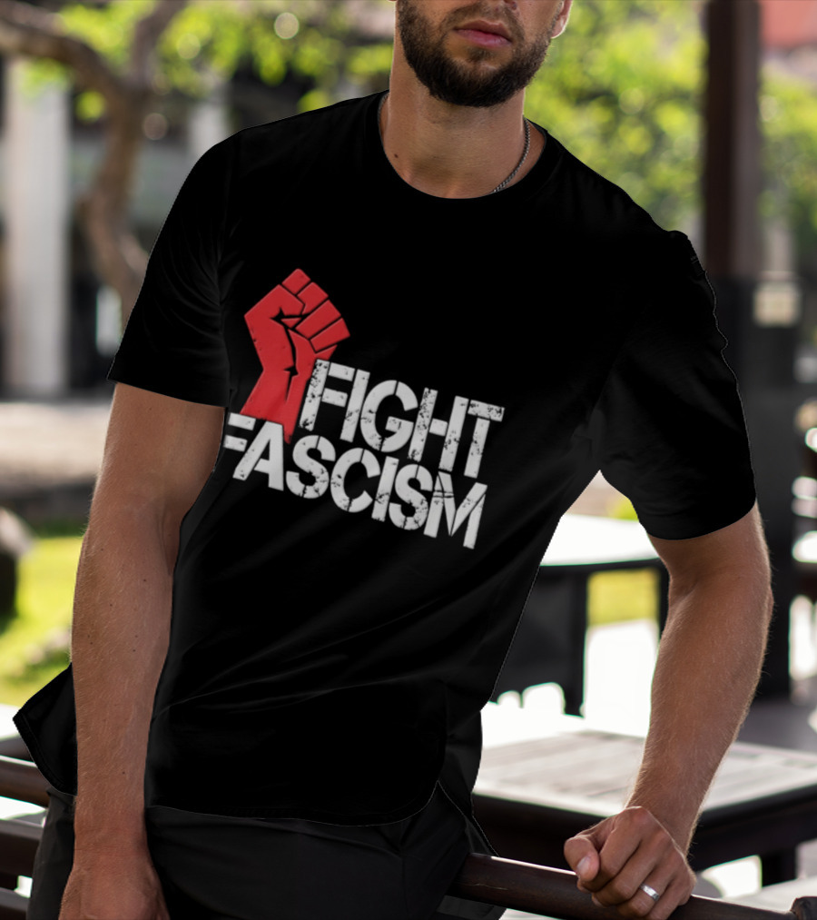Mike Myers Red Fist Fight Fascism T-Shirt