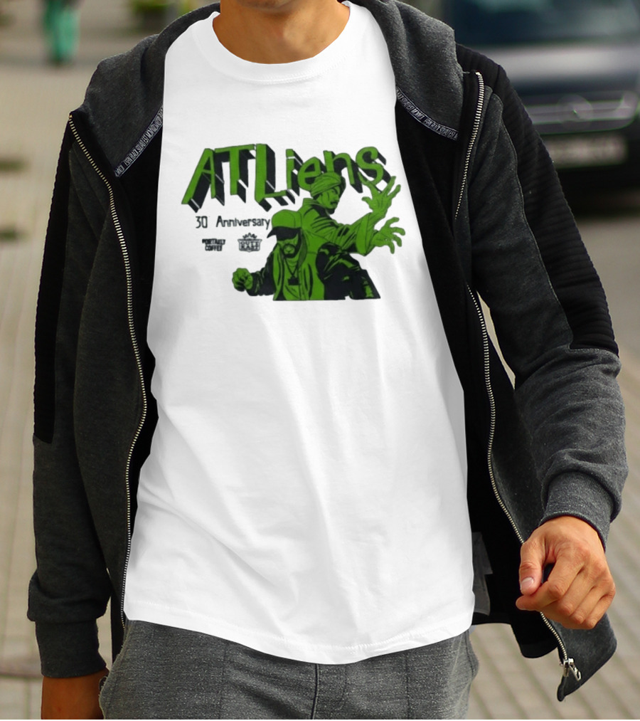 Outkast ATLiens 30th Anniversary Portaely Coffee Hip Hop Legends 90s Rap T-Shirt
