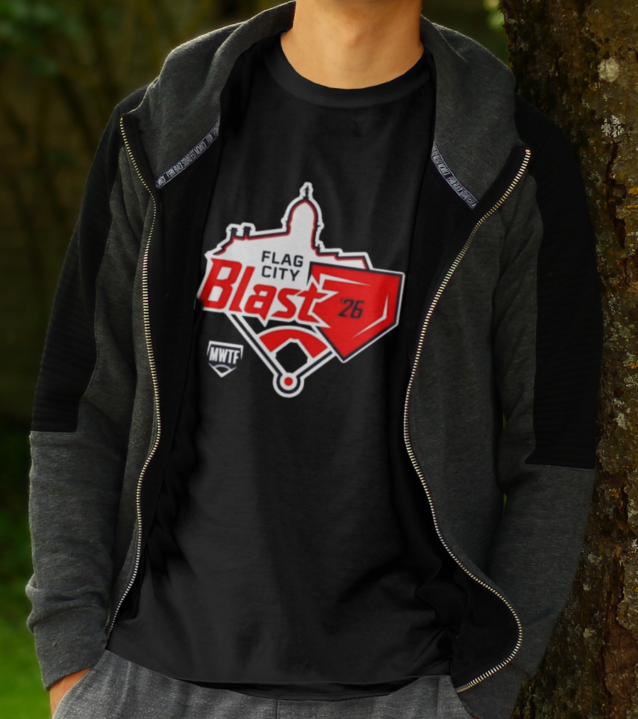 7th Annual Flag City Blast Softball '26 MWTF Event T-Shirt