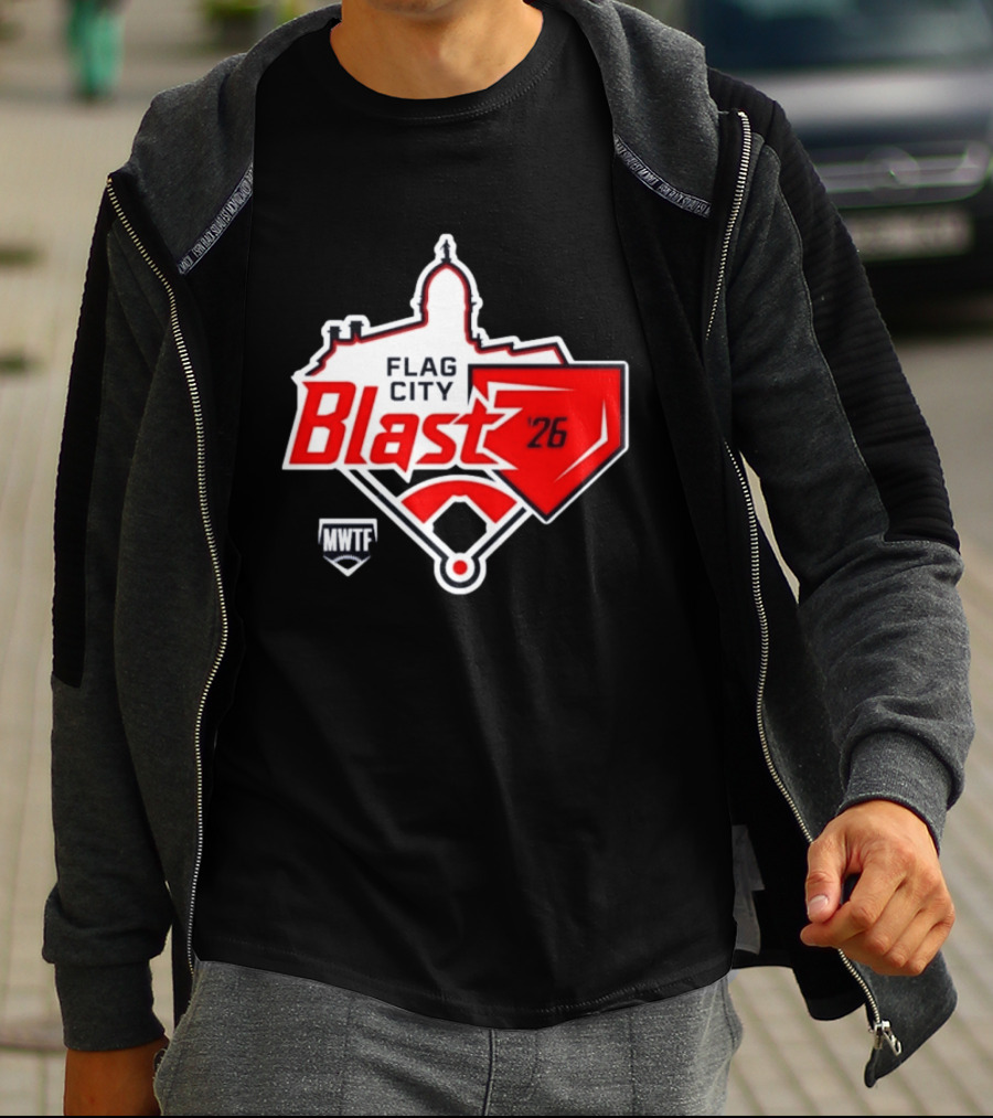 7th Annual Flag City Blast Softball '26 MWTF Event T-Shirt