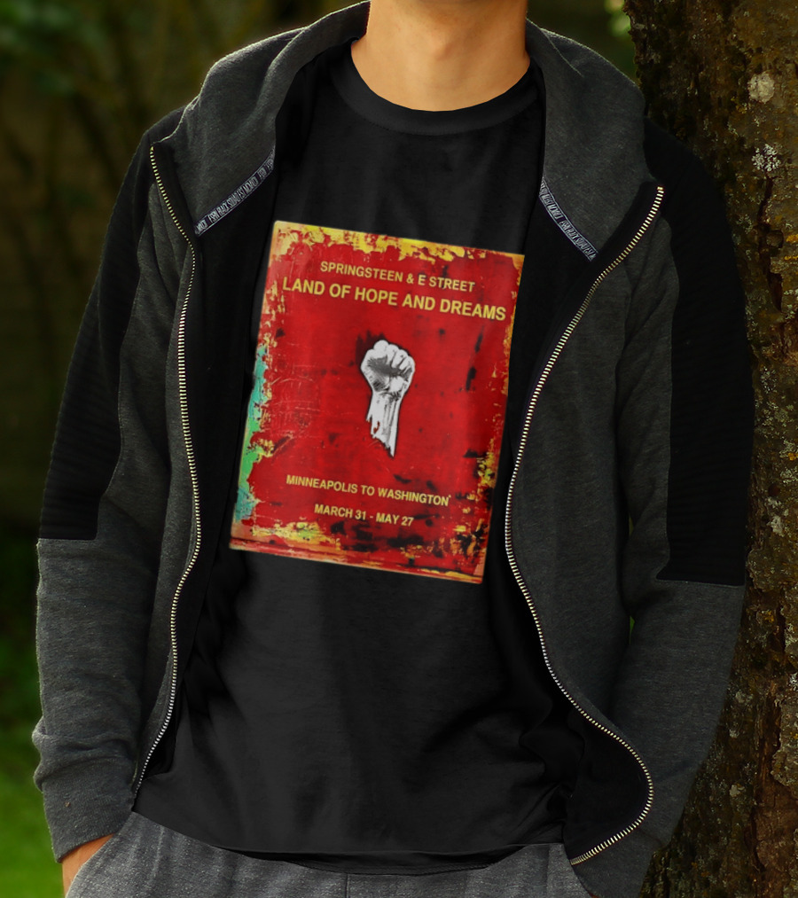 Springsteen & E Street Land Of Hope And Dreams Minneapolis To Washington March 31 To May 27 T-Shirt