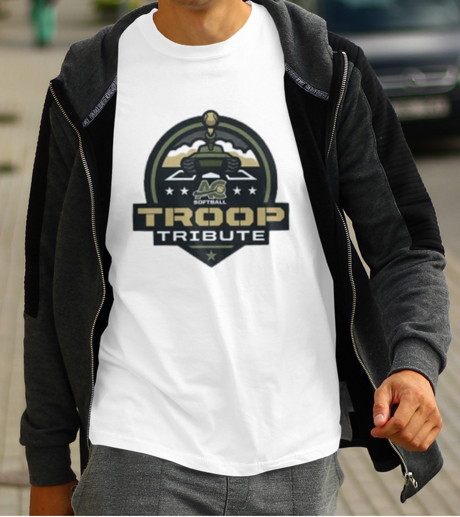 7th Annual ACS Softball Troop Tribute Tank Logo Stars T-Shirt