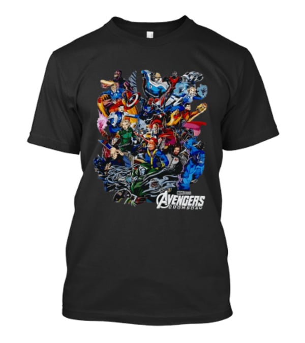 Marvel Studios Avengers Superheroes Group Comic Doomsday T-Shirt