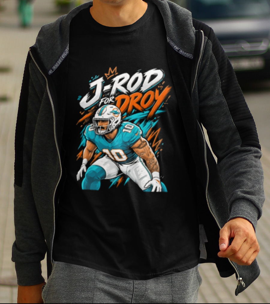 Miami Dolphins J Rod Droy Tyreek Hill Fan T-Shirt