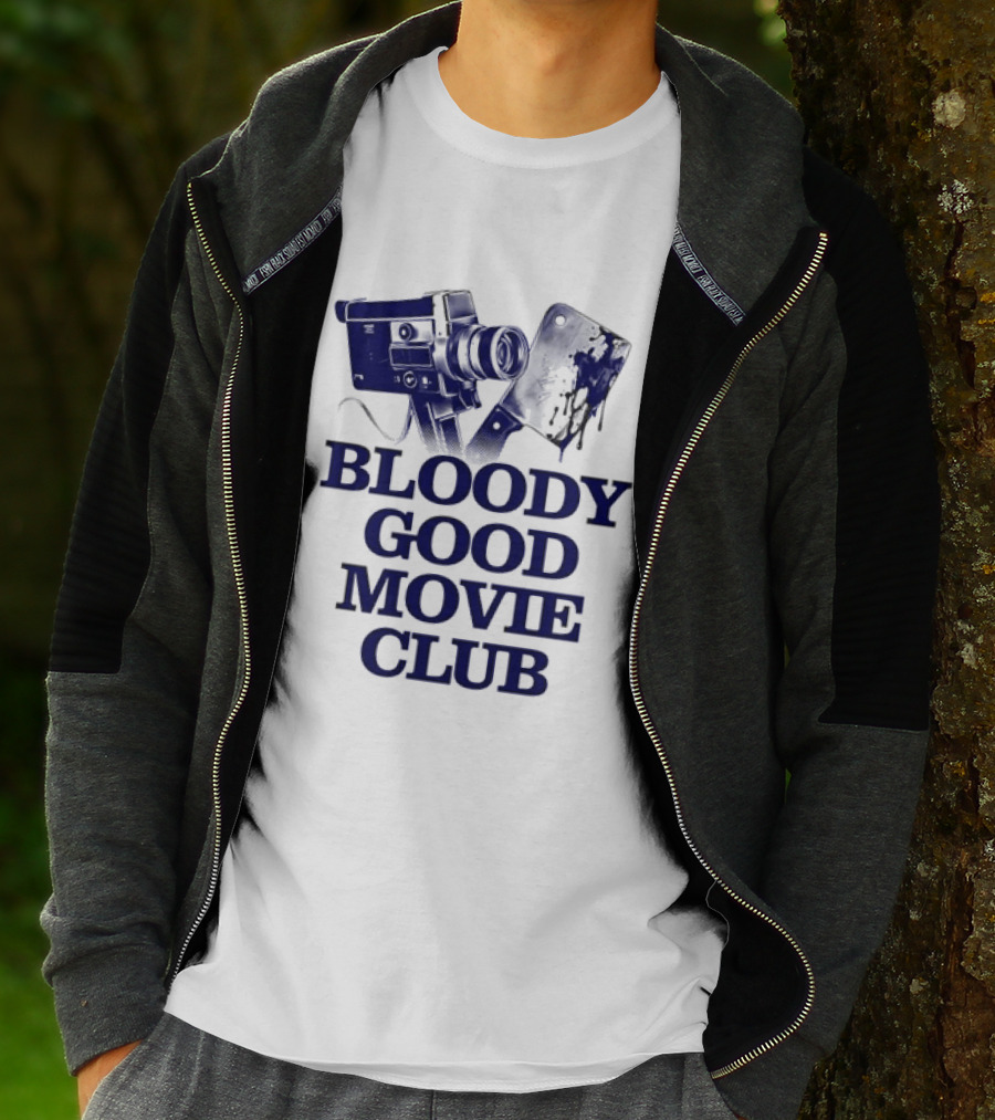 Bloody Good Movie Club Vintage Camera Aesthetic T-Shirt