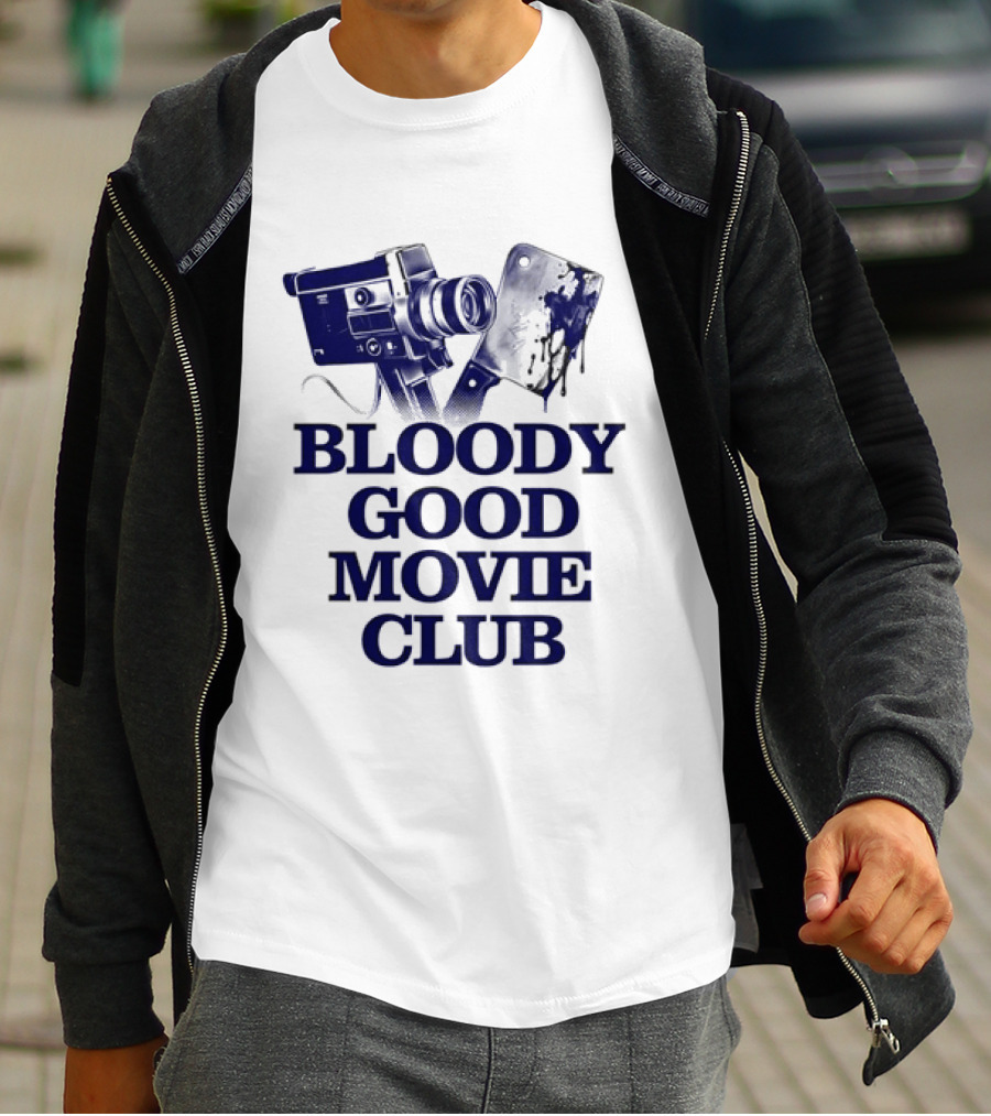 Bloody Good Movie Club Vintage Camera Aesthetic T-Shirt