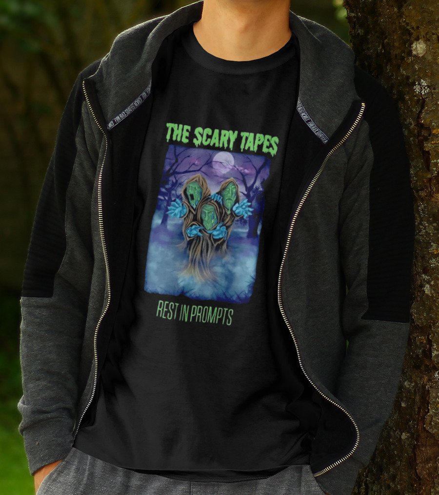 The Scary Tapes Rest In Prompts Creepy Forest Monsters Halloween T-Shirt